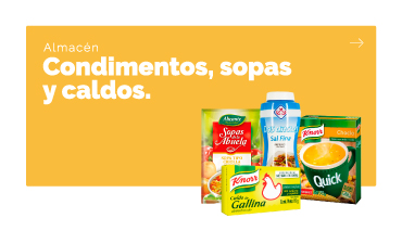 Condimentos, Sopas Y Caldos